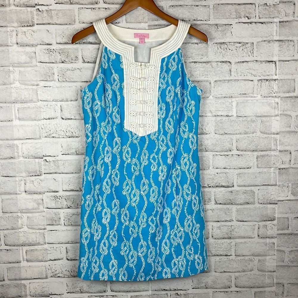 Lilly Pulitzer Womens Dress Size 6 Row Your Boat Knot